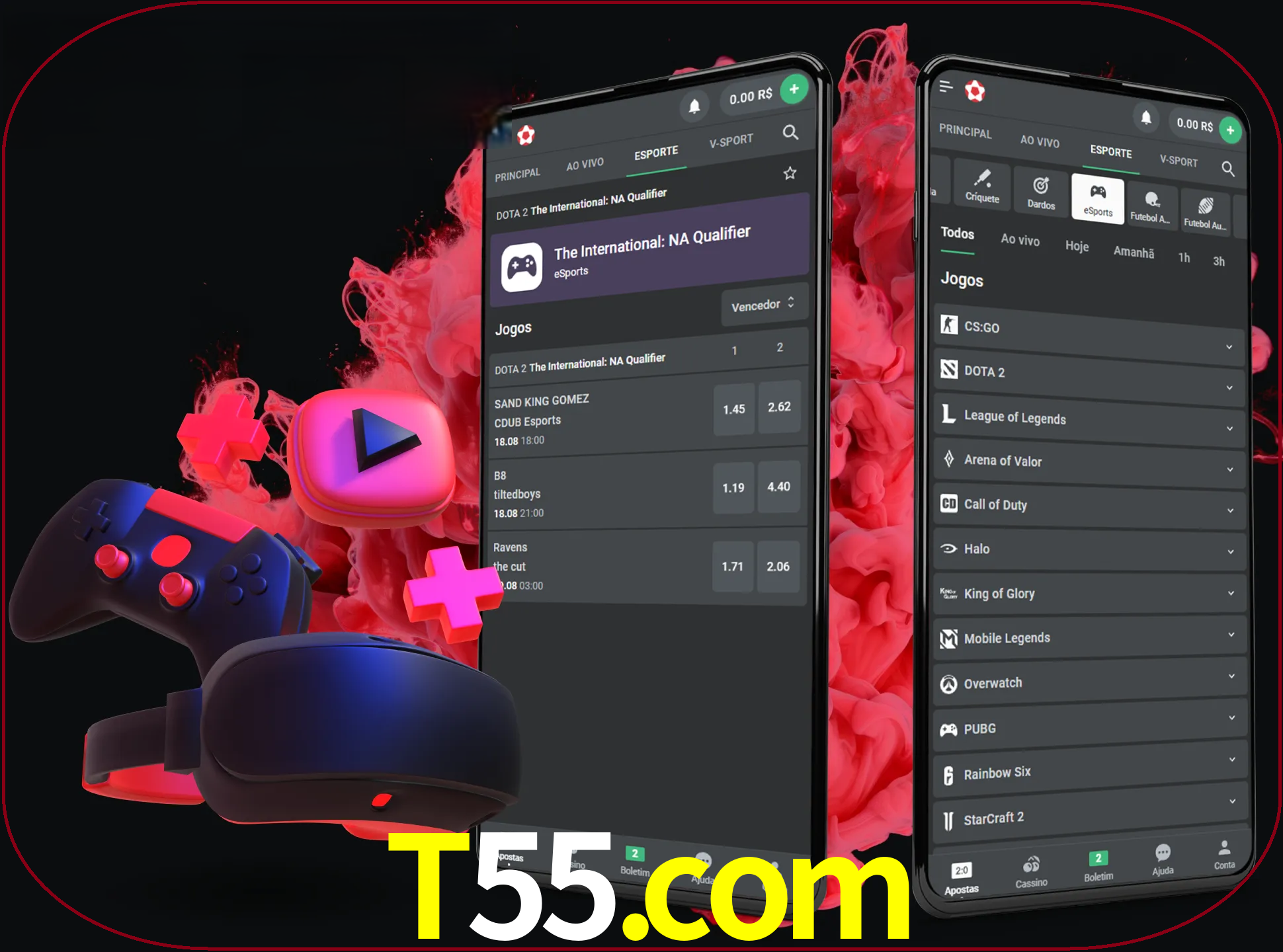 Para ter a aplicação móvel t55 no seu smartphone, basta descarregar o ficheiro apk e seguir as instruções.
