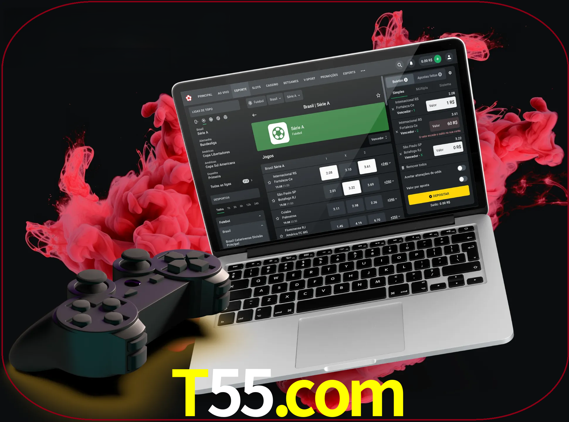 Visite a secção especial de jogos de vídeo em t55 para descobrir em que jogos pode apostar e ganhar muito dinheiro.