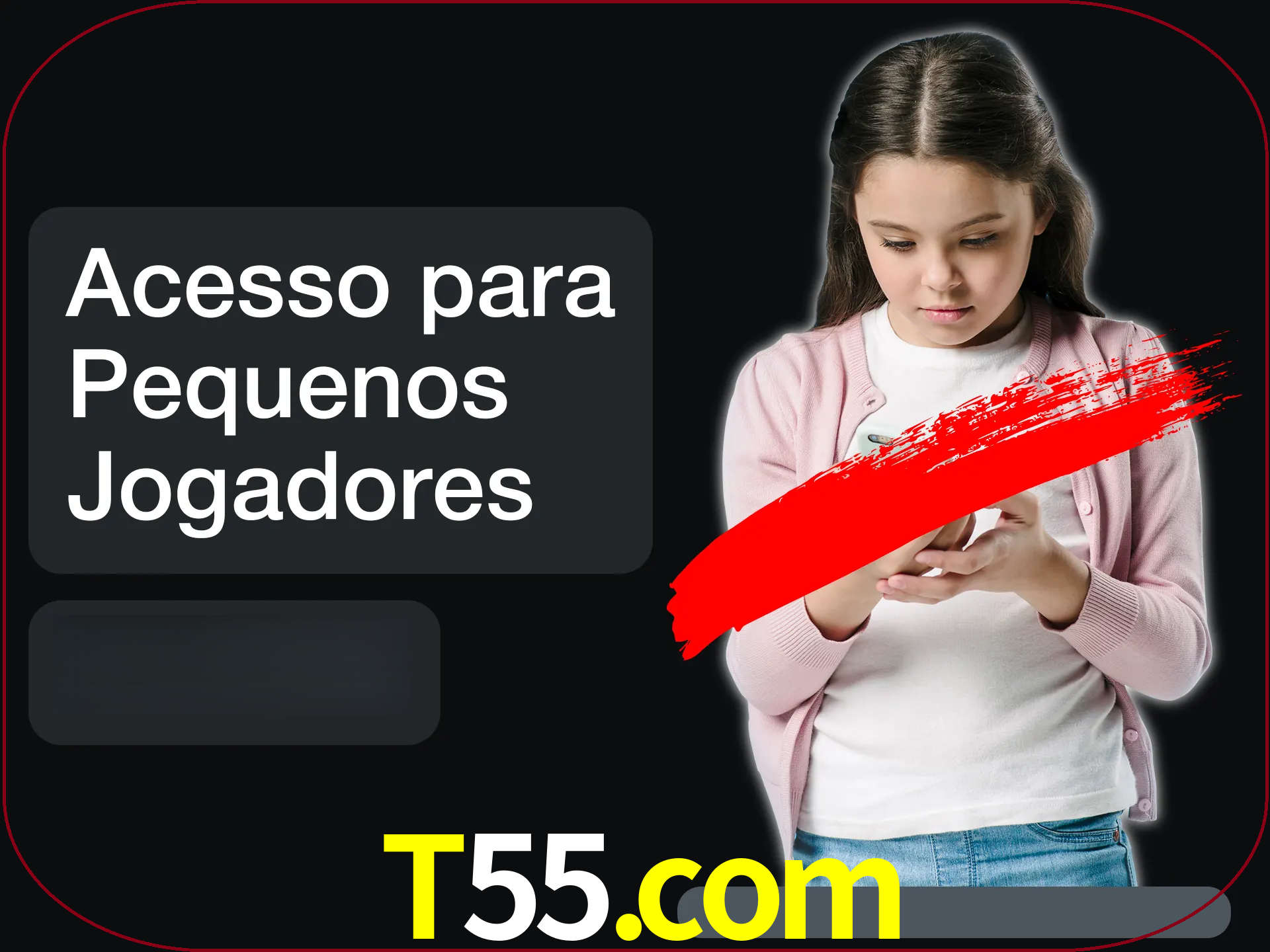 As crianças não podem jogar jogos de cassino.